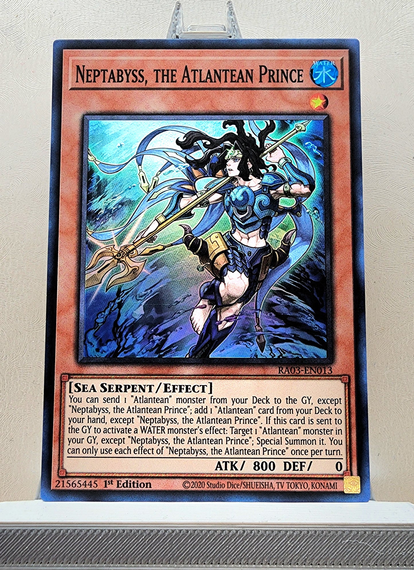 Yugioh! 1x Neptabyss, the Atlantean Prince (RA03 - Super Rare) 1st Edition