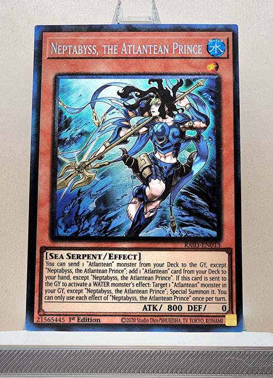 Yugioh! 1x Neptabyss, the Atlantean Prince (RA03 - Prismatic Collectors Rare) 1st Edition