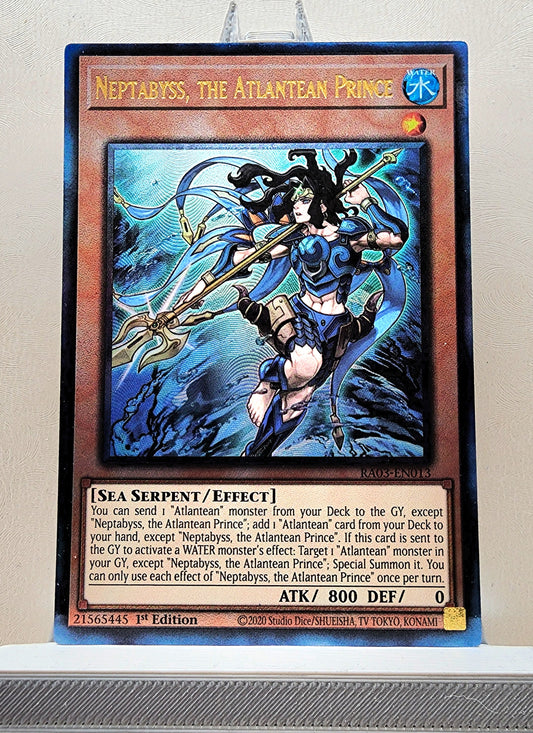 Yugioh! 1x Neptabyss, the Atlantean Prince (RA03 - Prismatic Ultimate Rare) 1st Edition