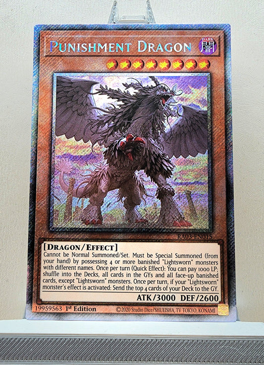 Yugioh! 1x Punishment Dragon (RA03 - Platinum Secret Rare) 1st Edition