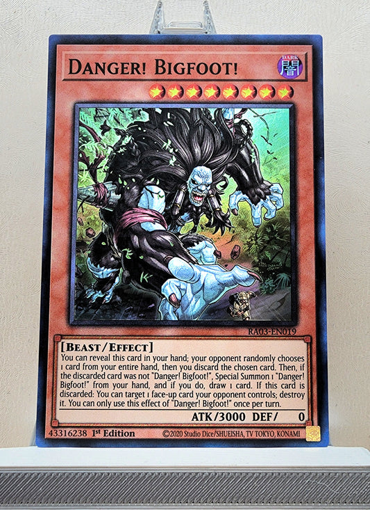 Yugioh! 1x Danger Bigfoot (RA03 - Super Rare) 1st Edition