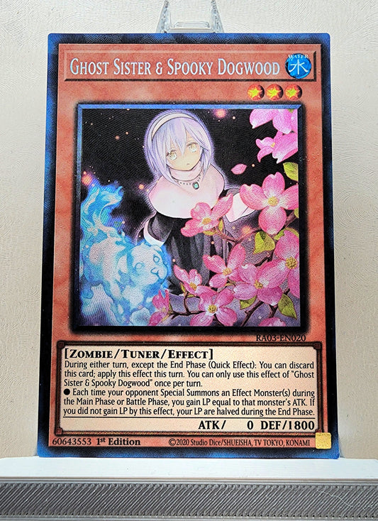 Yugioh! 1x Ghost Sister & Spooky Dogwood Alt Art (RA03 - Prismatic Collectors Rare) 1st Edition