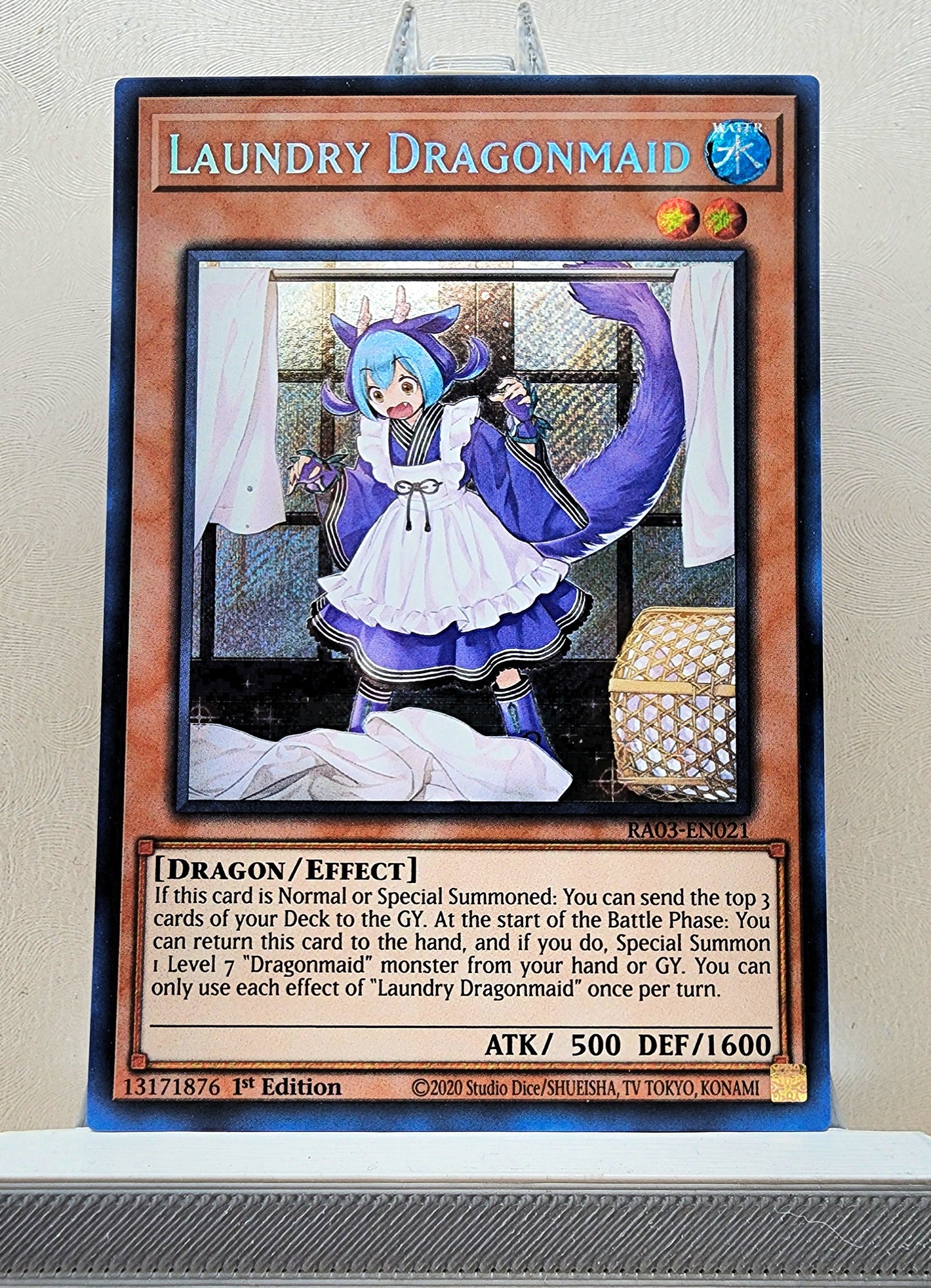 Yugioh! 1x Laundry Dragonmaid (RA03 - Secret Rare) 1st Edition