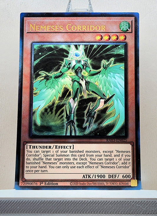 Yugioh! 1x Nemeses Corridor (RA03 - Prismatic Ultimate Rare) 1st Edition