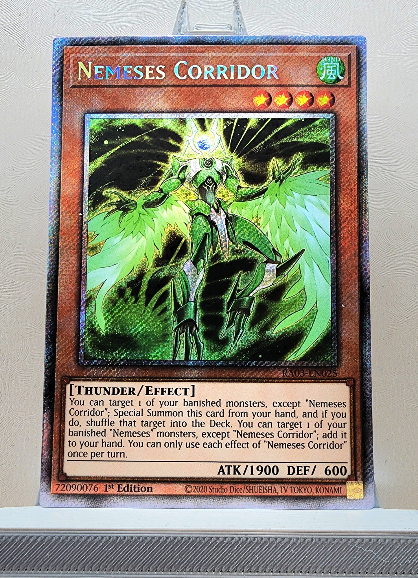 Yugioh! 1x Nemeses Corridor (RA03 - Platinum Secret Rare) 1st Edition