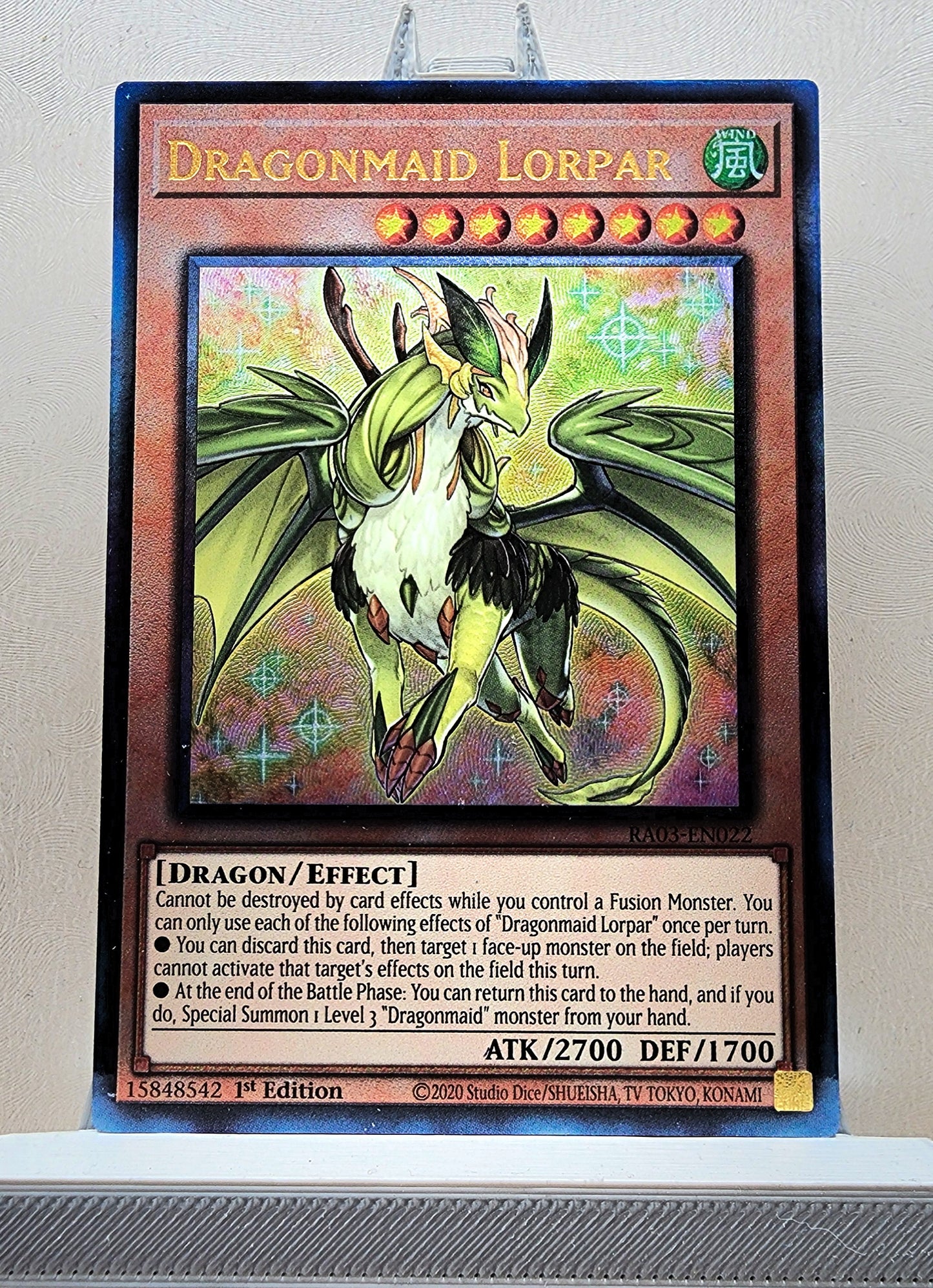 Yugioh! 1x Dragonmaid Lorpar (RA03 - Prismatic Ultimate Rare) 1st Edition