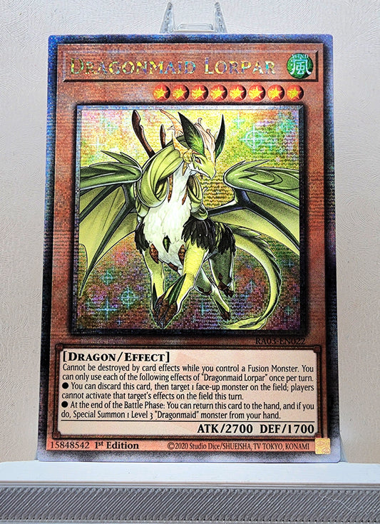 Yugioh! 1x Dragonmaid Lorpar (RA03 - Quarter Century Secret Rare) 1st Edition