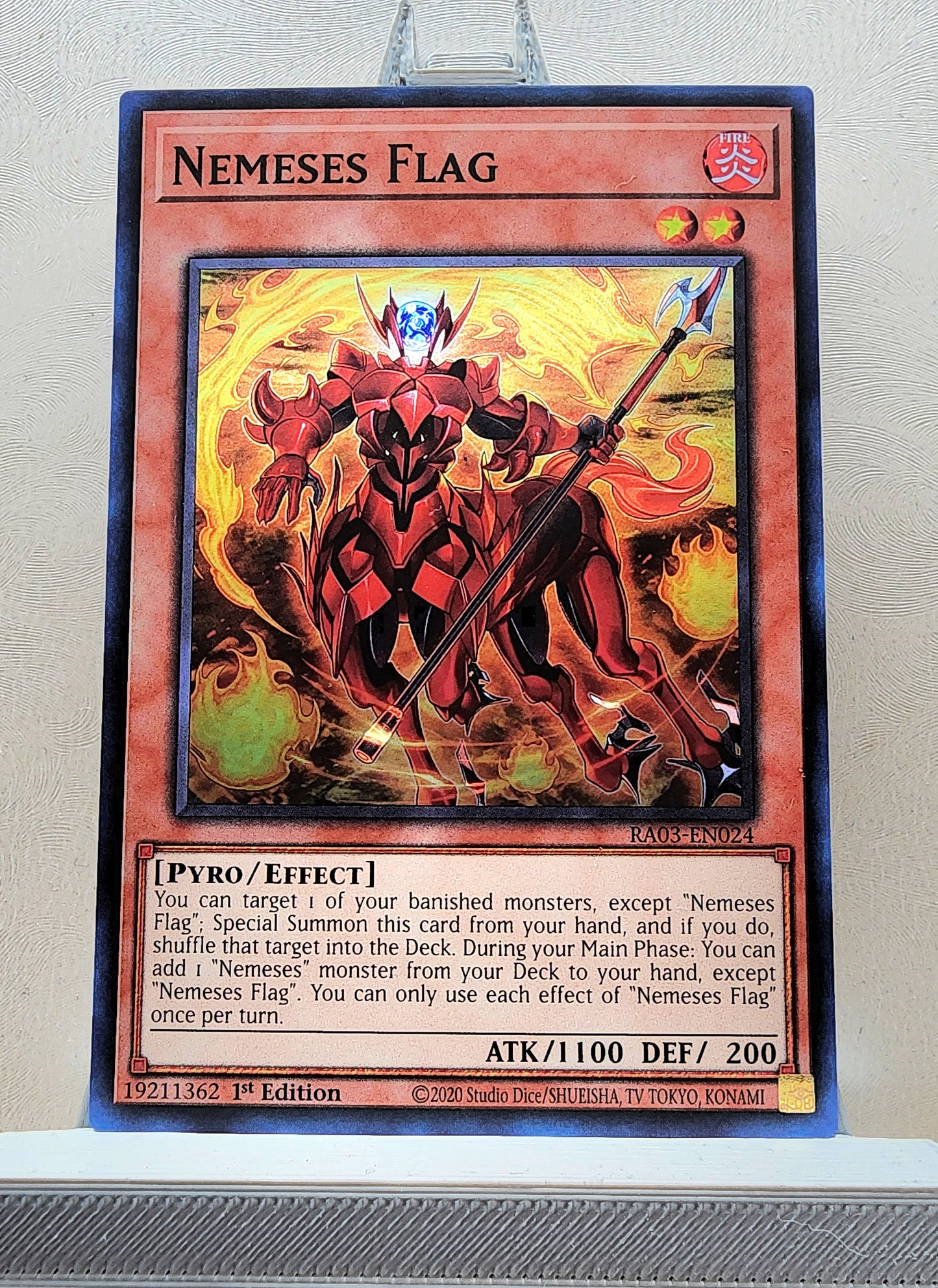 Yugioh! 1x Nemeses Flag (RA03 - Super Rare) 1st Edition