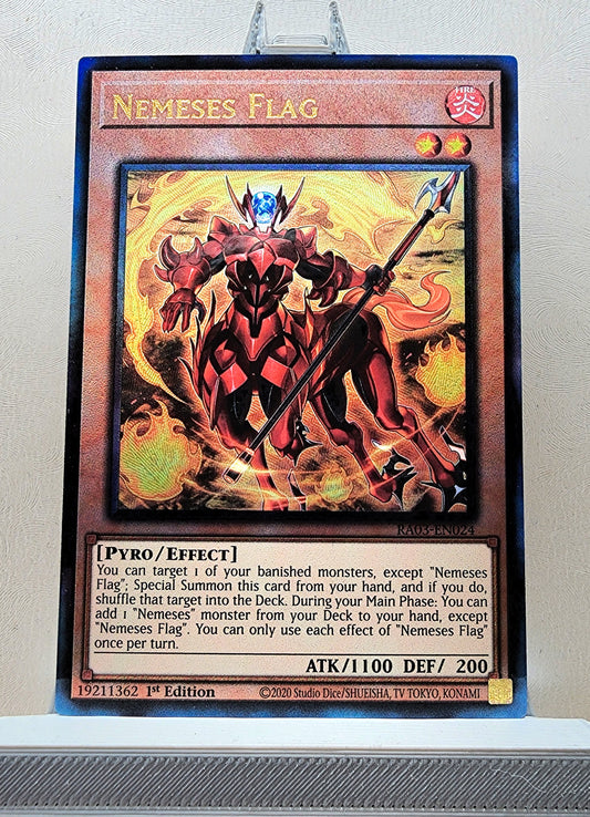 Yugioh! 1x Nemeses Flag (RA03 - Prismatic Ultimate Rare) 1st Edition