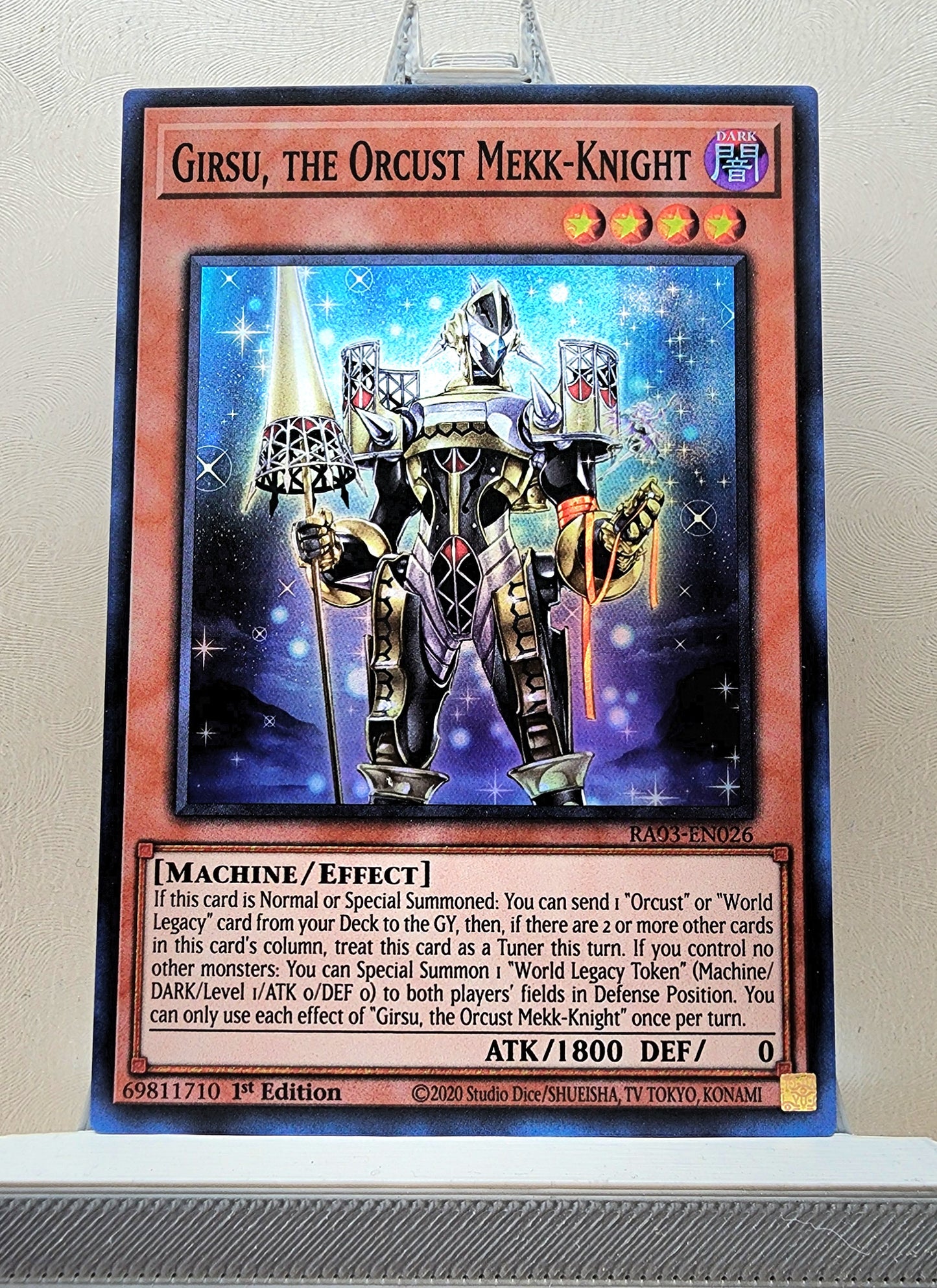 Yugioh! 1x Girsu, the Orcust Mekk-Knight (RA03 - Super Rare) 1st Edition