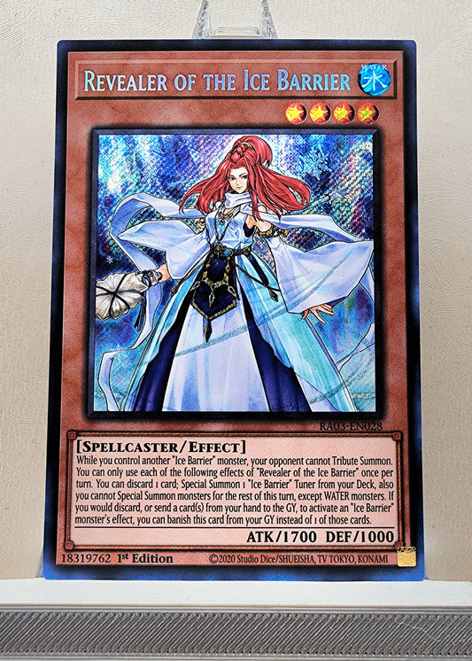 Yugioh! 1x Revealer of the Ice Barrier (RA03 - Secret Rare) 1st Edition