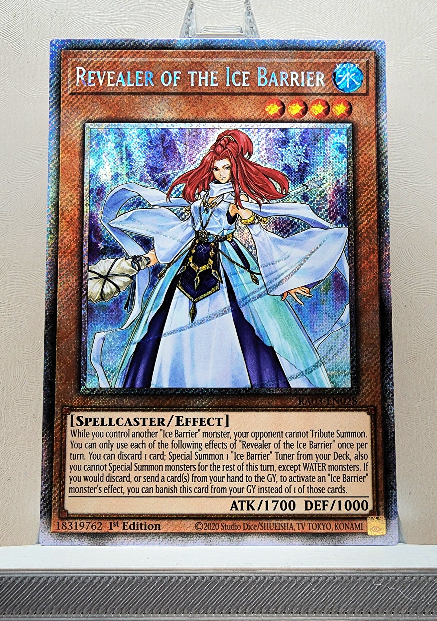 Yugioh! 1x Revealer of the Ice Barrier (RA03 - Platinum Secret Rare) 1st Edition