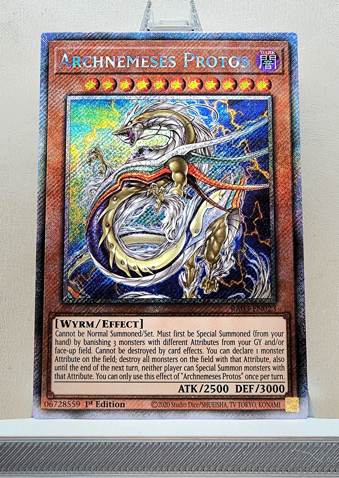 Yugioh! 1x Archnemeses Protos (RA03 - Platinum Secret Rare) 1st Edition