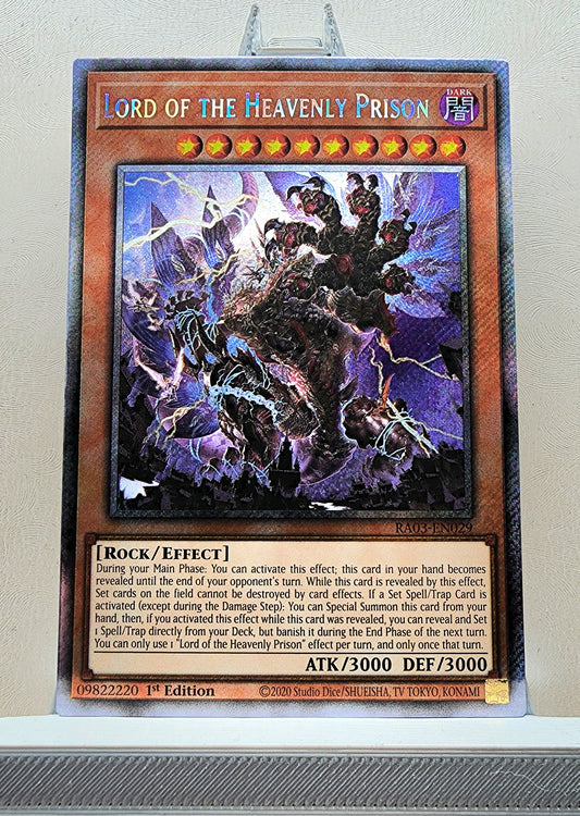 Yugioh! 1x Lord of the Heavenly Prison (RA03 - Platinum Secret Rare) 1st Edition