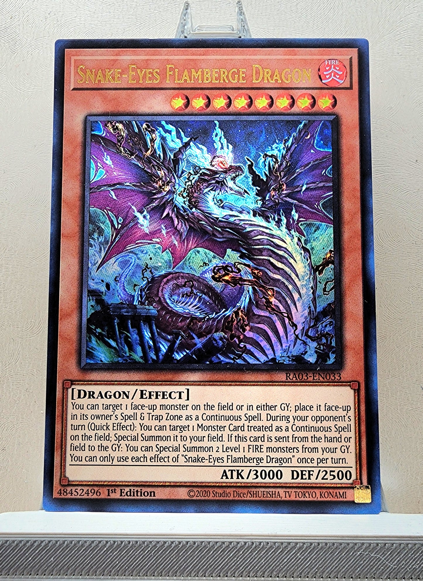 Yugioh! 1x Snake-Eyes Flamberge Dragon (RA03 - Ultra Rare) 1st Edition