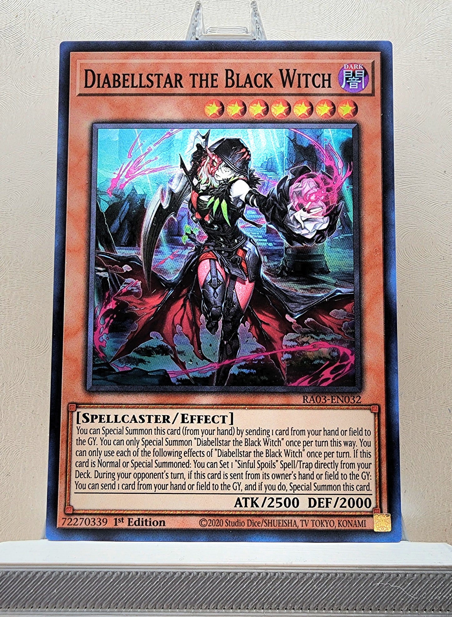 Yugioh! 1x Diabellstar the Black Witch (RA03 - Super Rare) 1st Edition