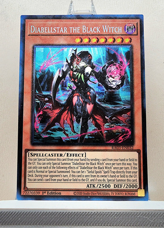 Yugioh! 1x Diabellstar the Black Witch (RA03 - Prismatic Collectors Rare) 1st Edition