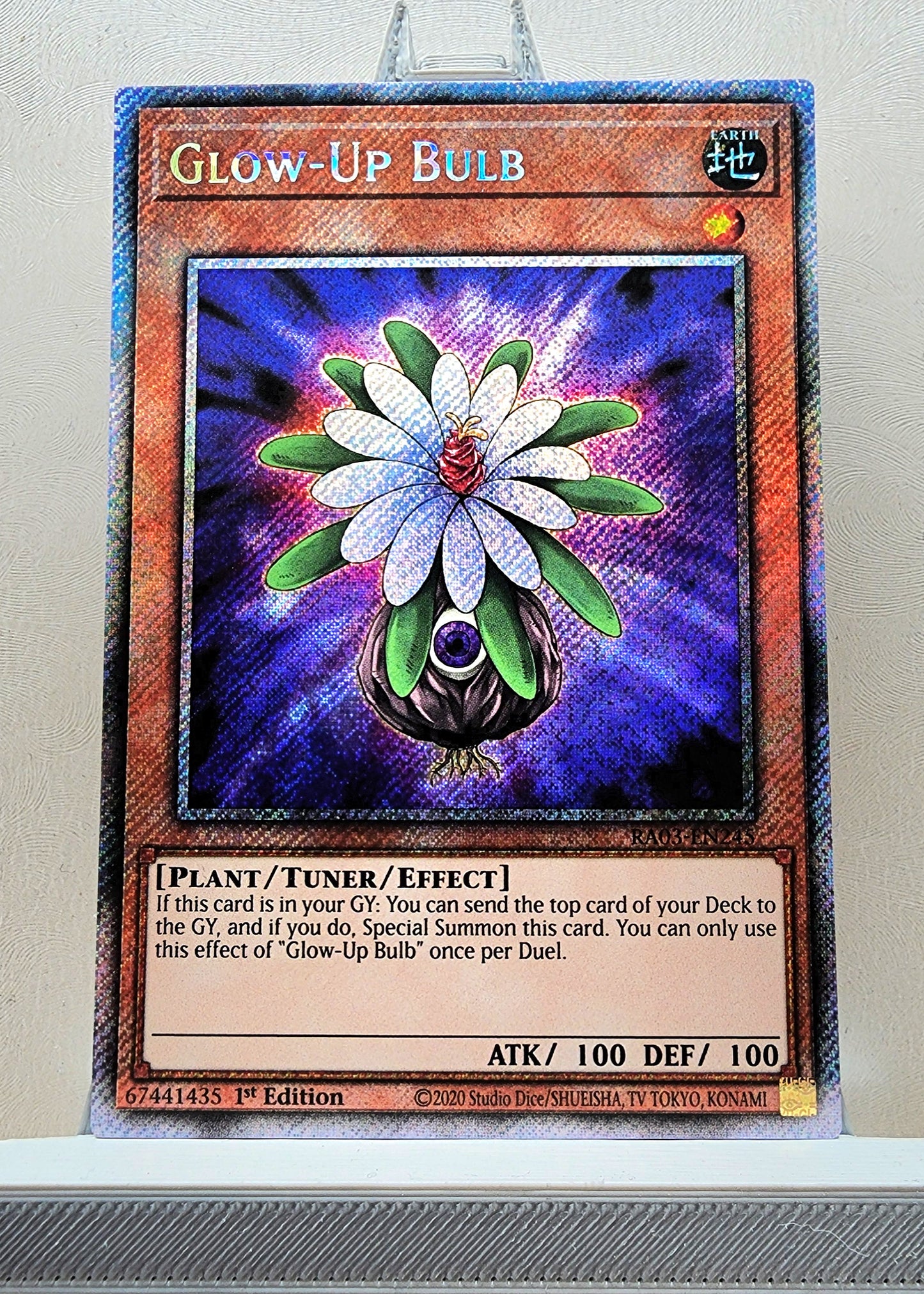 Yugioh! 1x Glow-Up Bulb (RA03 - Platinum Secret Rare) 1st Edition