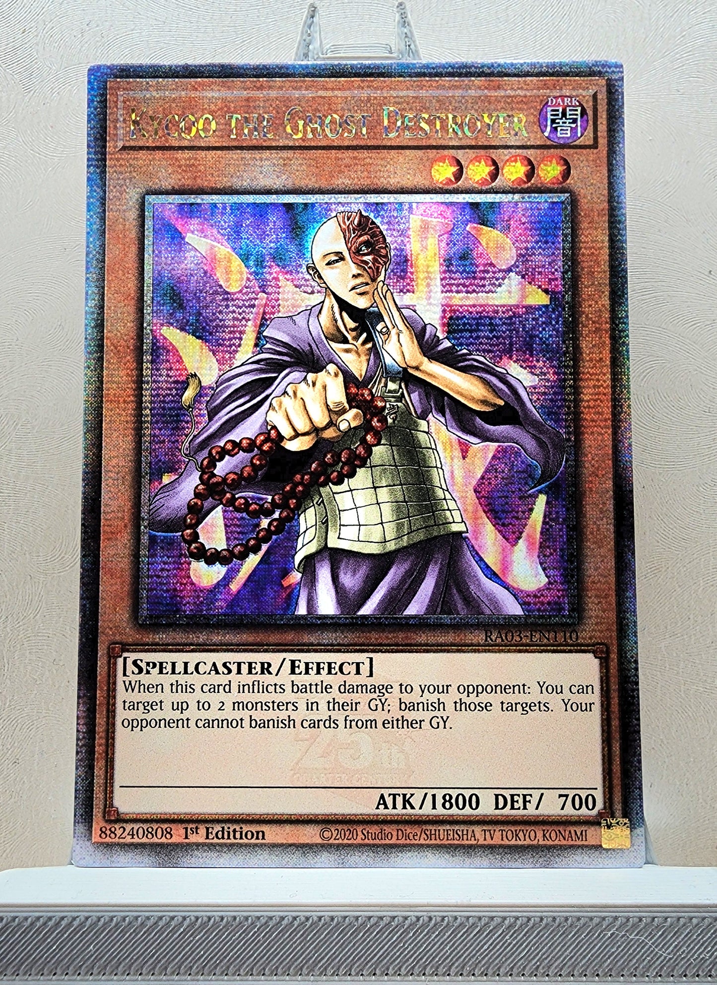 Yugioh! 1x Kycoo the Ghost Destroyer (RA03 - Quarter Century Secret Rare) 1st Edition