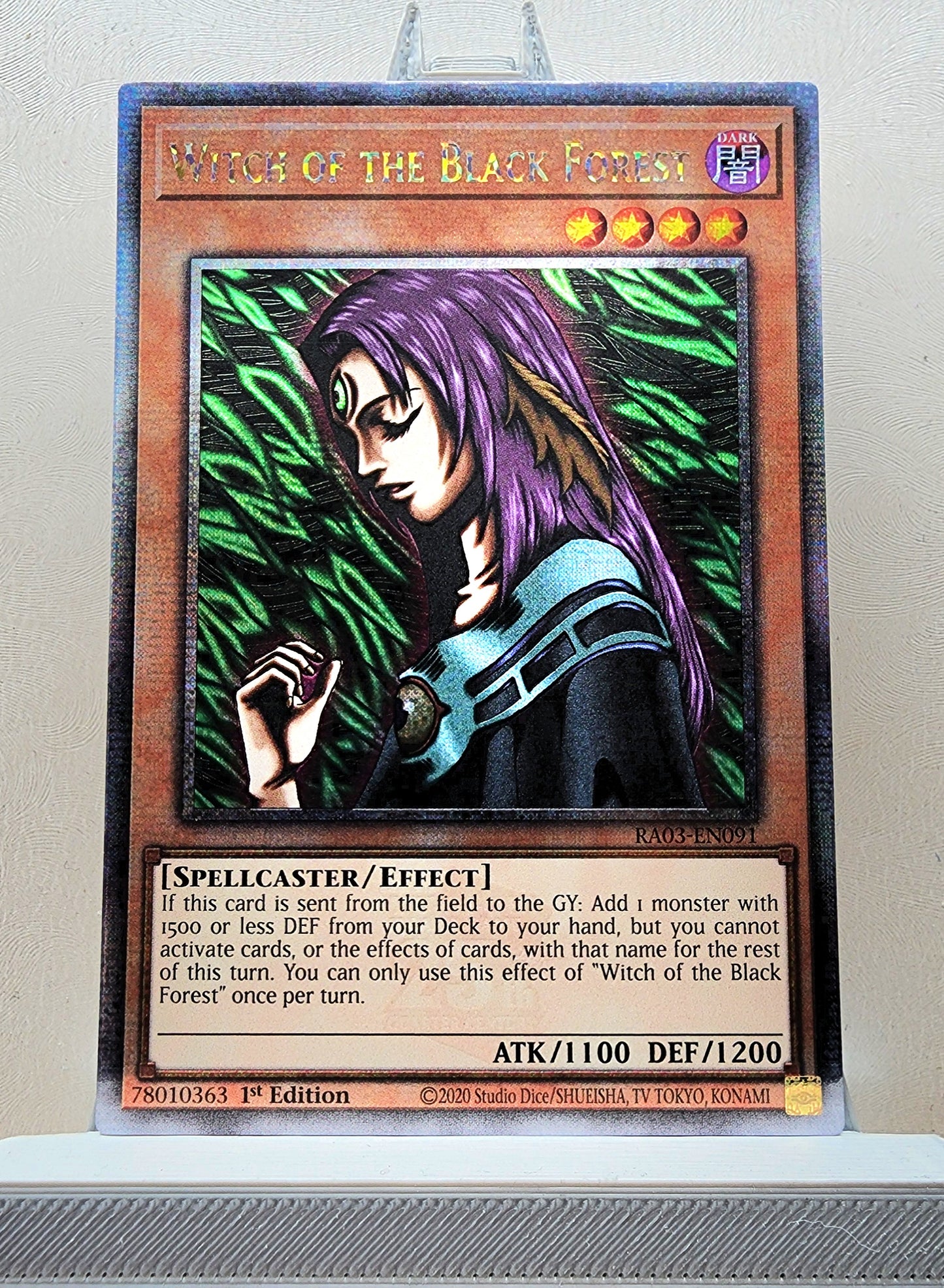 Yugioh! 1x Witch of the Black Forest (RA03 - Quarter Century Secret Rare) 1st Edition