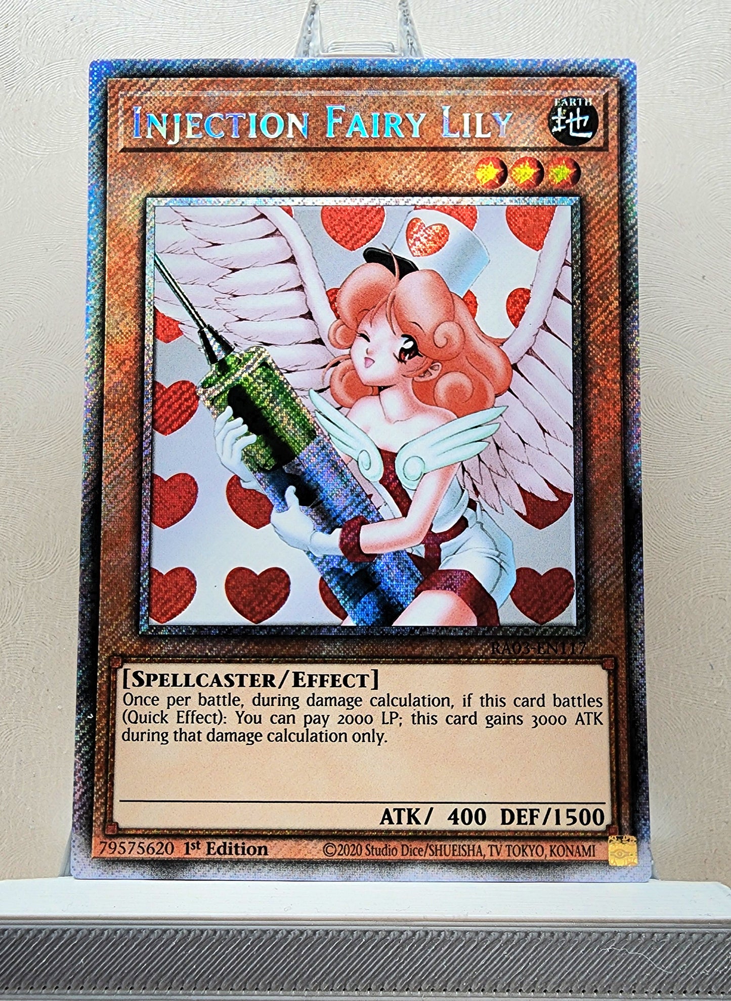 Yugioh! 1x Injection Fairy Lily (RA03 - Platinum Secret Rare) 1st Edition