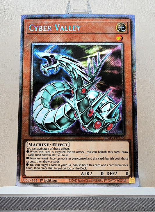 Yugioh! 1x Cyber Valley (RA03 - Platinum Secret Rare) 1st Edition