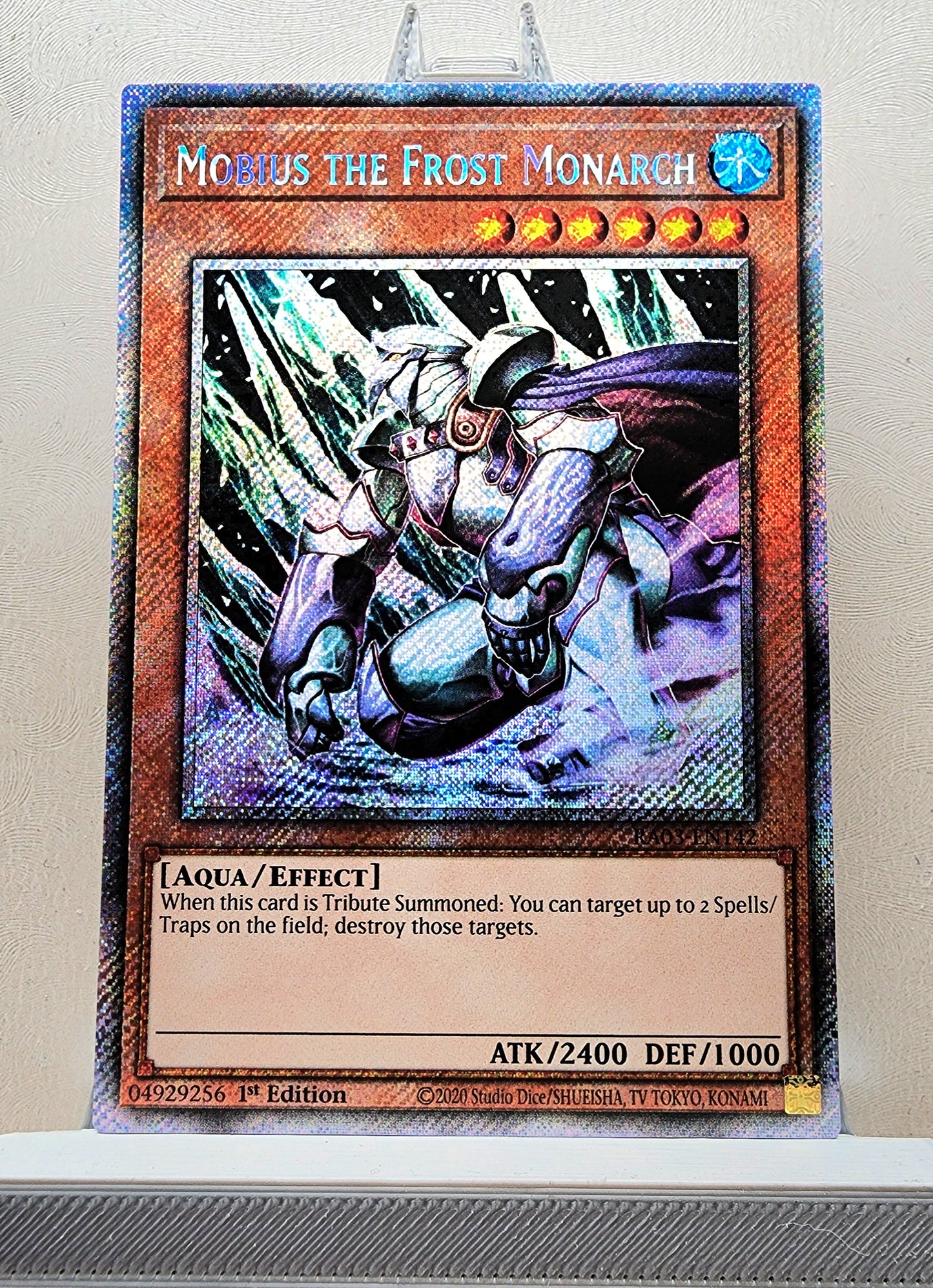 Yugioh! 1x Mobius the Frost Monarch (RA03 - Platinum Secret Rare) 1st Edition