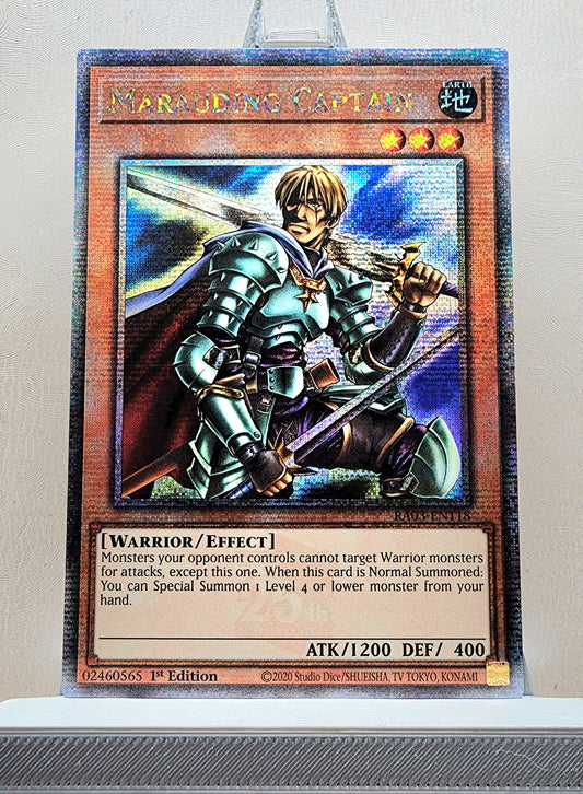 Yugioh! 1x Marauding Captain (RA03 - Quarter Century Secret Rare) 1st Edition