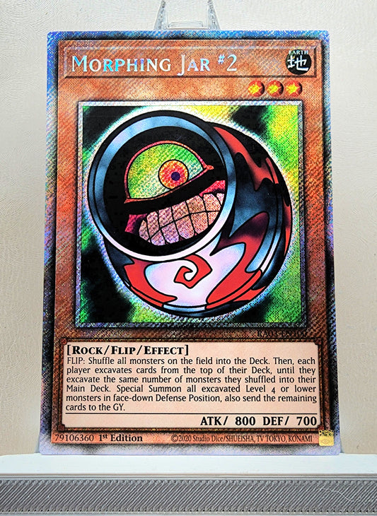 Yugioh! 1x Morphing Jar #2 (RA03 - Platinum Secret Rare) 1st Edition