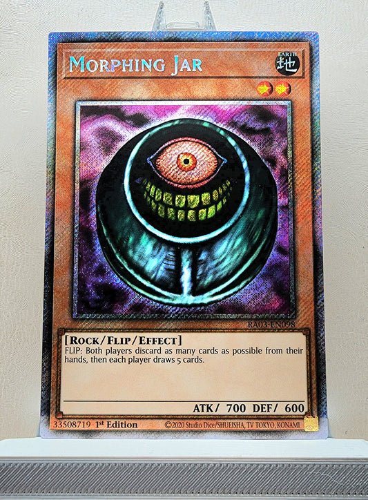 Yugioh! 1x Morphing Jar (RA03 - Platinum Secret Rare) 1st Edition