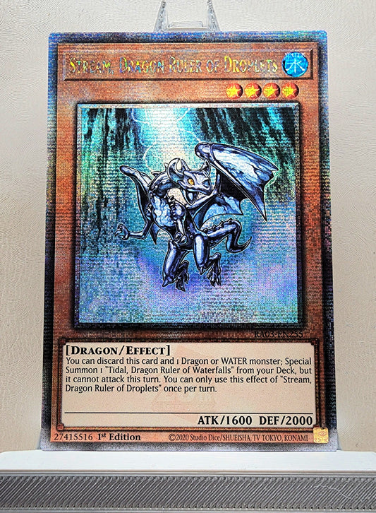 Yugioh! 1x Stream, Dragon Ruler of Droplets (RA03 - Quarter Century Secret Rare) 1st Edition