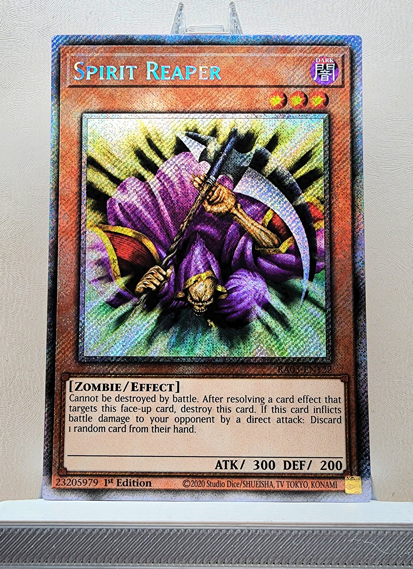 Yugioh! 1x Spirit Reaper (RA03 - Platinum Secret Rare) 1st Edition