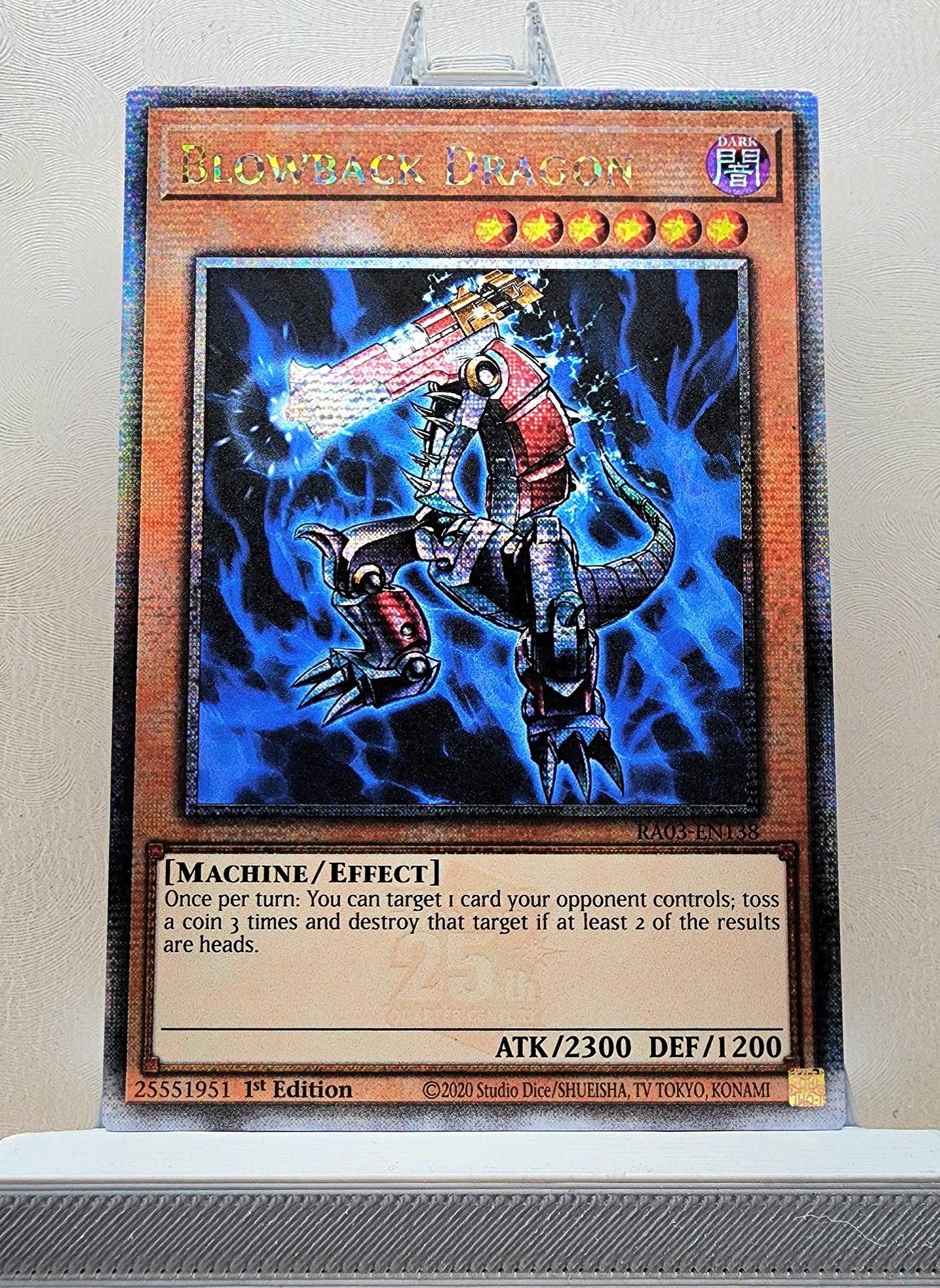 Yugioh! 1x Blowback Dragon (RA03 - Quarter Century Secret Rare) 1st Edition