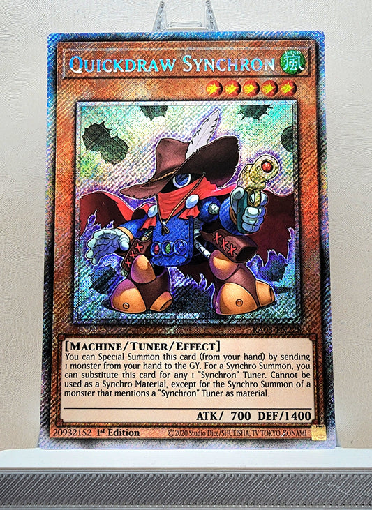 Yugioh! 1x Quickdraw Synchron (RA03 - Platinum Secret Rare) 1st Edition