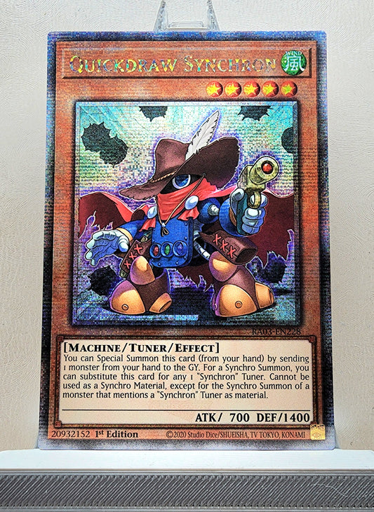 Yugioh! 1x Quickdraw Synchron (RA03 - Quarter Century Secret Rare) 1st Edition