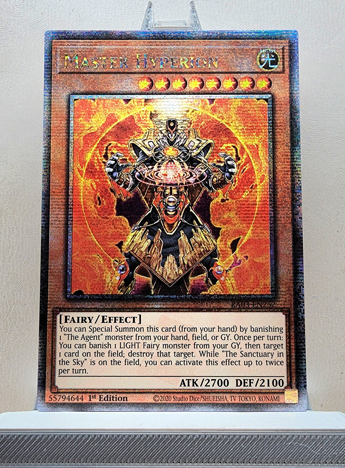 Yugioh! 1x Master Hyperion (RA03 - Quarter Century Secret Rare) 1st Edition