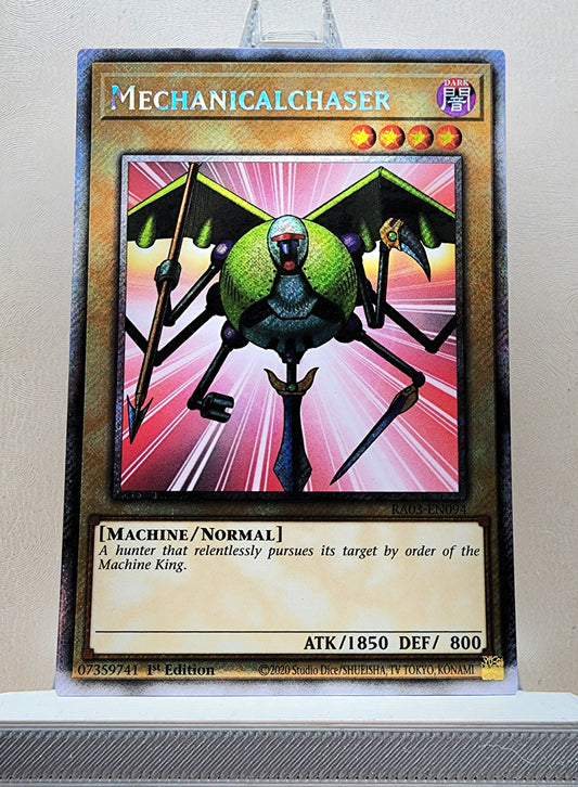 Yugioh! 1x Mechanicalchaser (RA03 - Platinum Secret Rare) 1st Edition