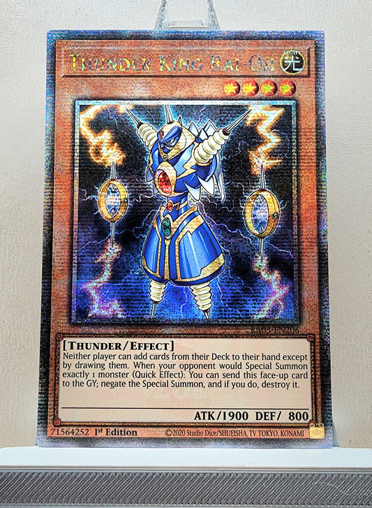 Yugioh! 1x Thunder King Rai-Oh (RA03 - Quarter Century Secret Rare) 1st Edition