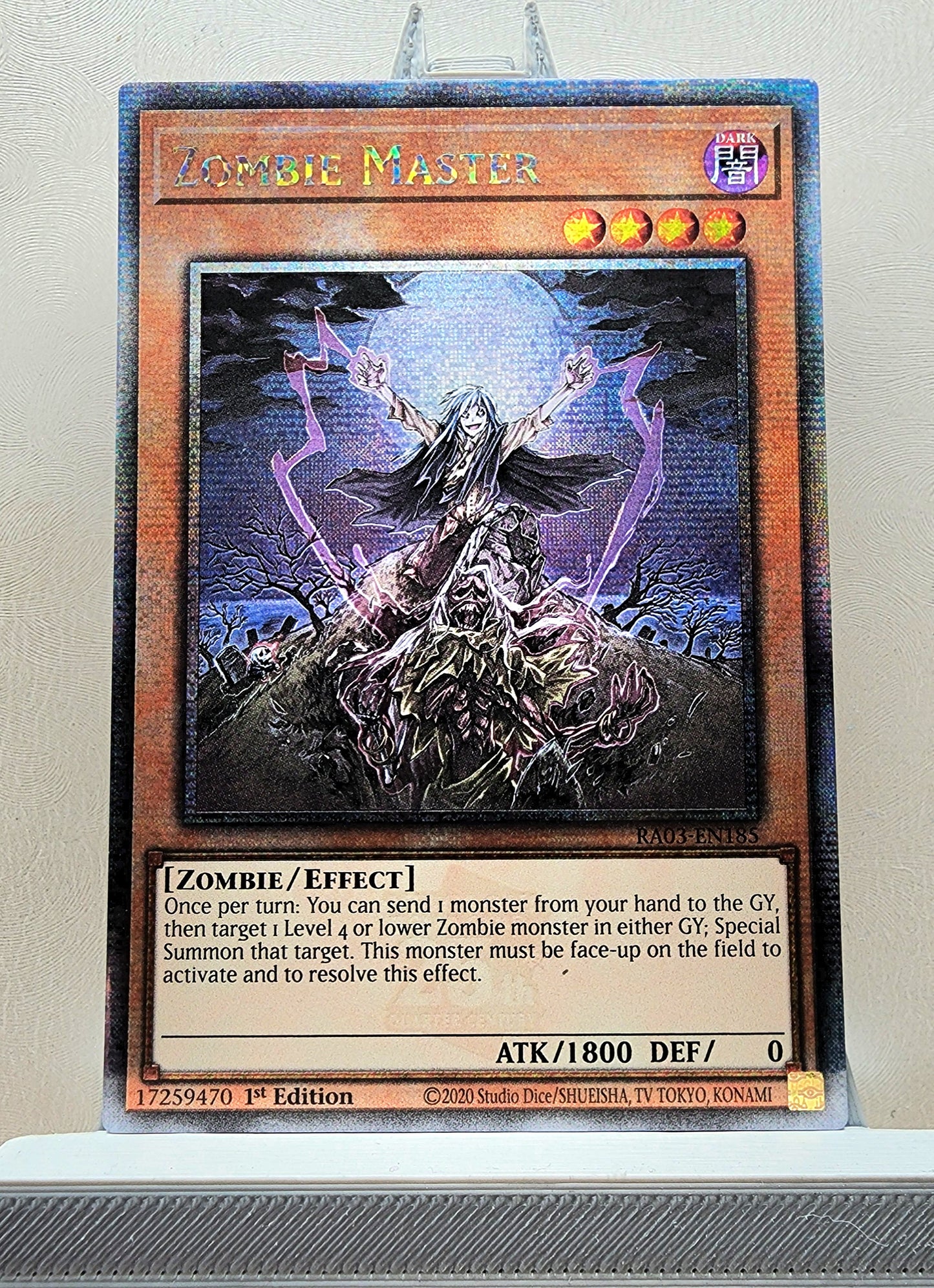 Yugioh! 1x Zombie Master (RA03 - Quarter Century Secret Rare) 1st Edition