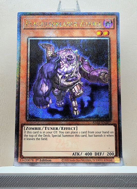 Yugioh! 1x Plaguespreader Zombie (RA03 - Quarter Century Secret Rare) 1st Edition