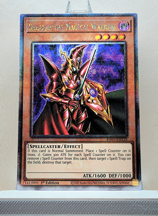 Yugioh! 1x Breaker the Magical Warrior (RA03 - Quarter Century Secret Rare) 1st Edition