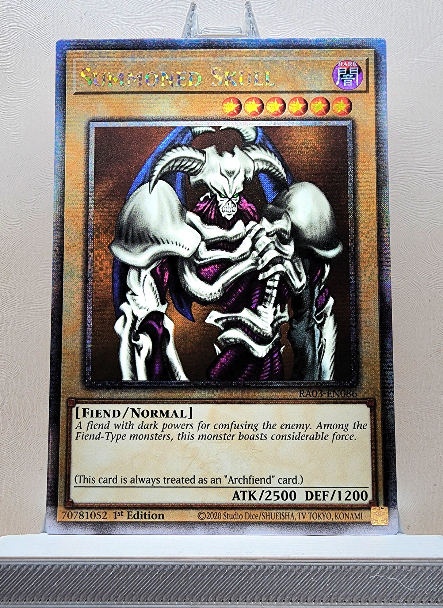 Yugioh! 1x Summoned Skull (RA03 - Quarter Century Secret Rare) 1st Edition