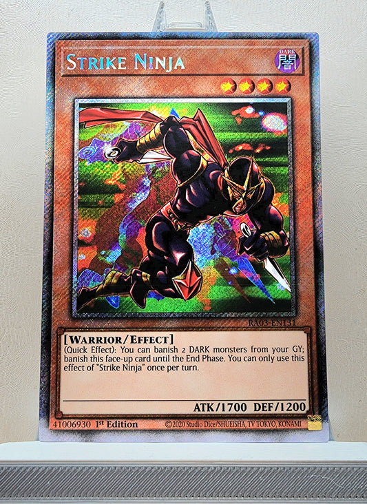 Yugioh! 1x Strike Ninja (RA03 - Platinum Secret Rare) 1st Edition