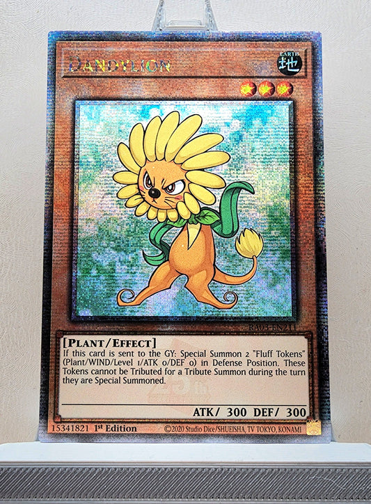 Yugioh! 1x Dandylion (RA03 - Quarter Century Secret Rare) 1st Edition