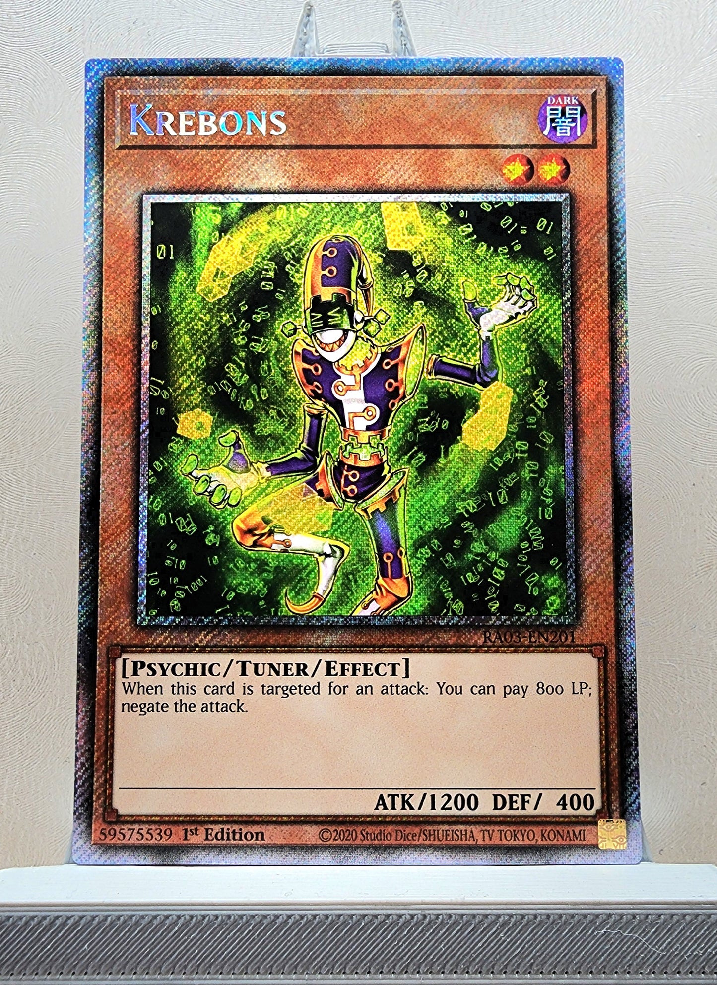 Yugioh! 1x Krebons (RA03 - Platinum Secret Rare) 1st Edition