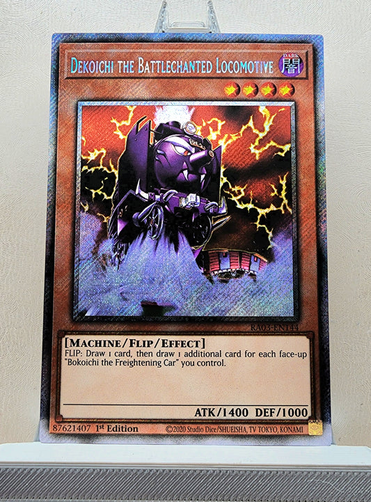 Yugioh! 1x Dekoichi the Battlechanted Locomotive (RA03 - Platinum Secret Rare) 1st Edition