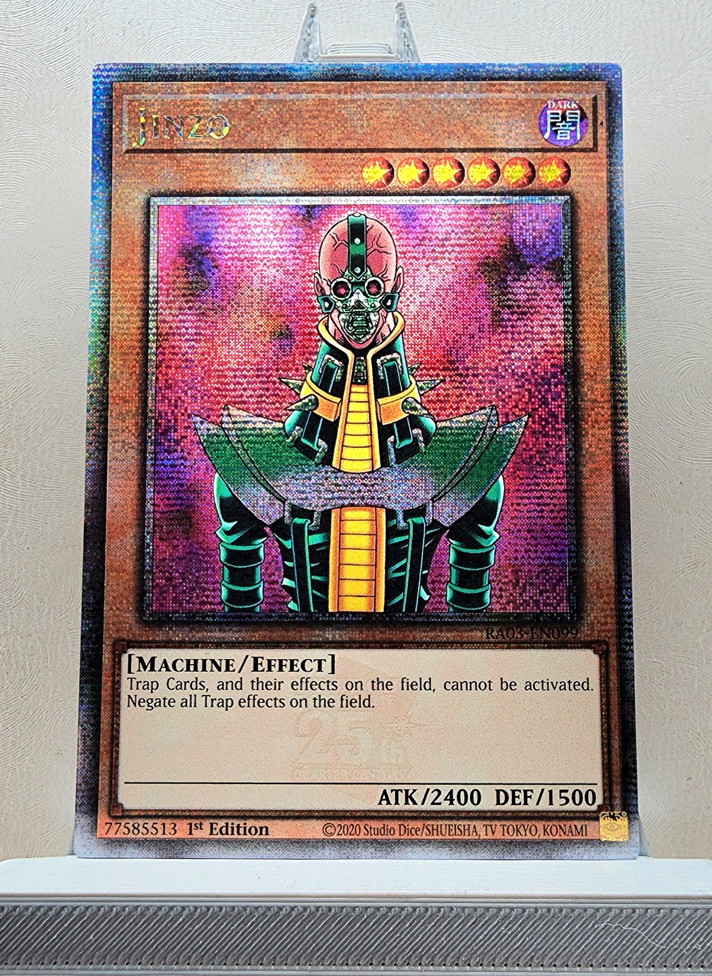 Yugioh! 1x Jinzo (RA03 - Quarter Century Secret Rare) 1st Edition