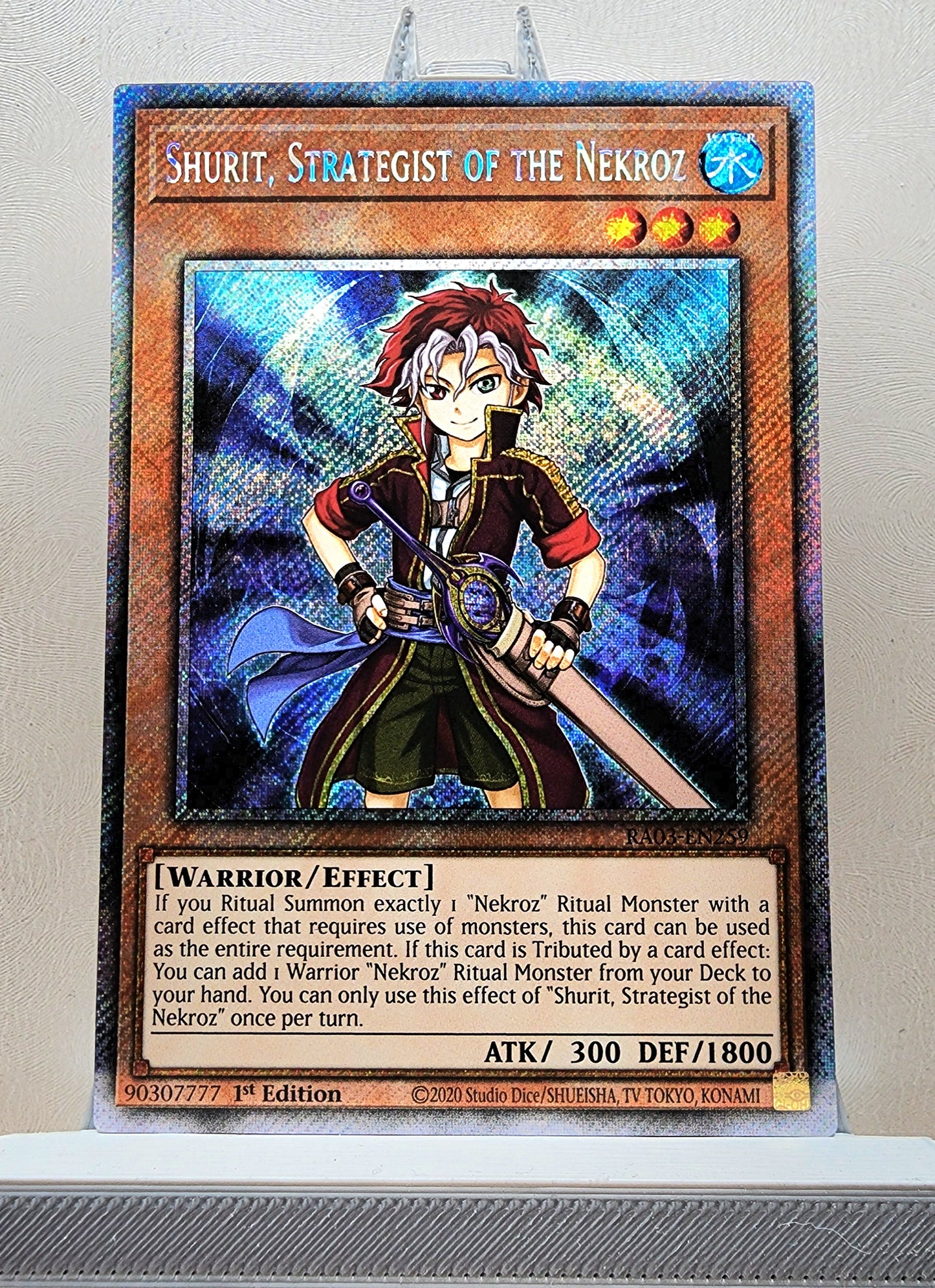 Yugioh! 1x Shurit, Strategist of the Nekroz (RA03 - Platinum Secret Rare) 1st Edition