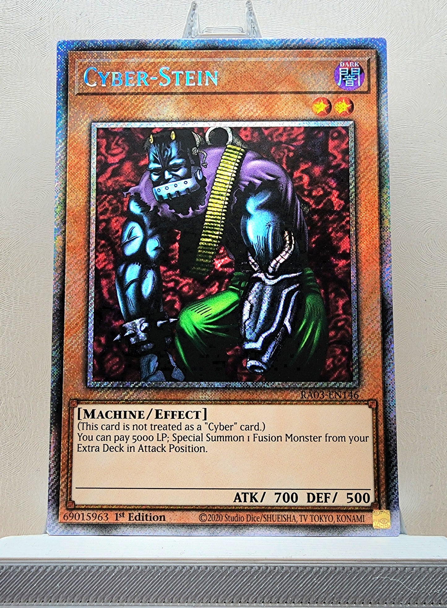 Yugioh! 1x Cyber-Stein (RA03 - Platinum Secret Rare) 1st Edition