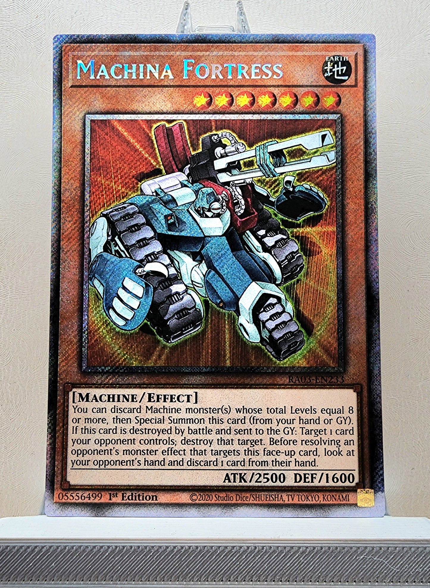 Yugioh! 1x Machina Fortress (RA03 - Platinum Secret Rare) 1st Edition